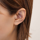 K18/Pt Diamond Flower