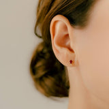 K18 Colored Stone Oval