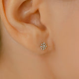 K10wg Diamond Flower