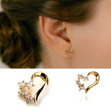 K10 Topaz Diamond Heart