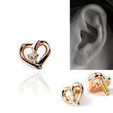 オープンハート軟骨ピアス
