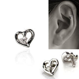 オープンハート軟骨ピアス