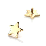 ゴールドのスターピアス