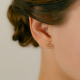 K10 Topaz Diamond Heart