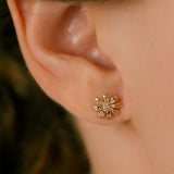 K10pg Diamond Flower