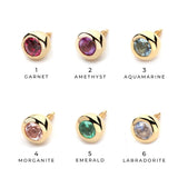 K18/Pt Birth Stone Dot S