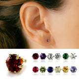 K18/Pt Birth Stone Prong S