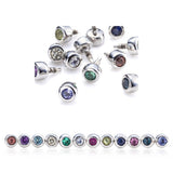 K18/Pt Birth Stone Dot XS