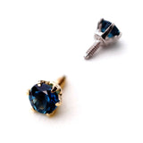 ダークブルートルマリンピアス