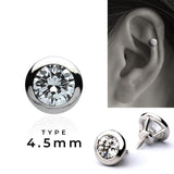 K18/Pt Diamond Bezel