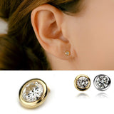 K18/Pt Diamond Bezel