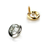 K18/Pt Diamond Bezel