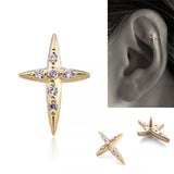 K18/Pt Diamond Cross