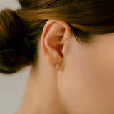 K18/Pt Diamond Flower