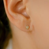 K18/Pt Diamond Flower