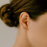 K18/Pt Diamond Flower