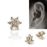 K18 Diamond Flower - picollet