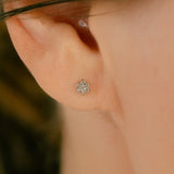 K18/Pt Diamond Flower