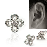 アンティークフラワーボディピアス