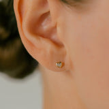 K18/Pt Heartshape Diamond