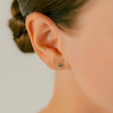 K18/Pt Montana Sapphire