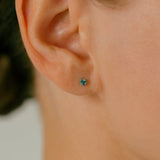 K18/Pt Montana Sapphire