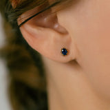 K18/Pt Oval Coloredstone