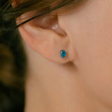 K18/Pt Oval Coloredstone