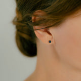 K18/Pt Oval Coloredstone