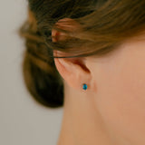 K18/Pt Oval Coloredstone