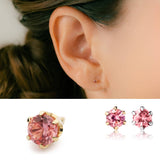 K18/Pt Padparadscha Sapphire