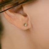 K18/Pt Princesscut Diamond