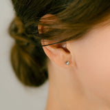 K18/Pt Princesscut Diamond