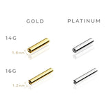 K18/Pt Straight 14G/16G