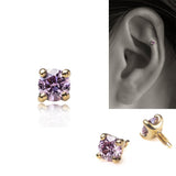 K18ピンクダイヤモンドボディピアス