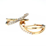 K18 Diamond Hoop