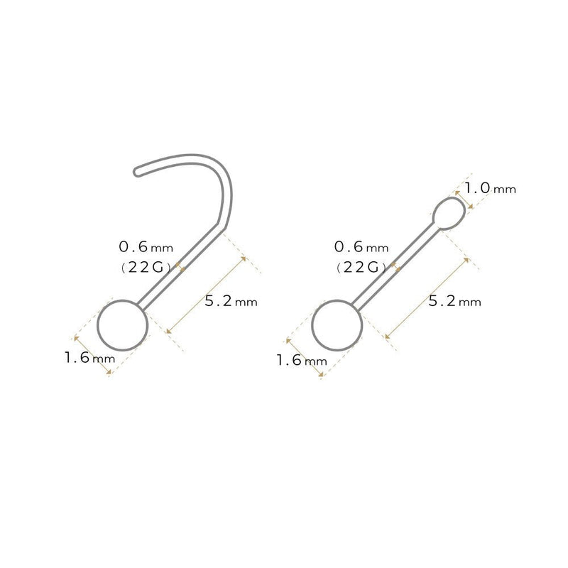 K18/Pt Ball Nostril