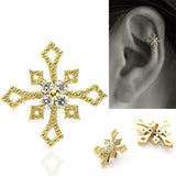K18 Diamond Cross