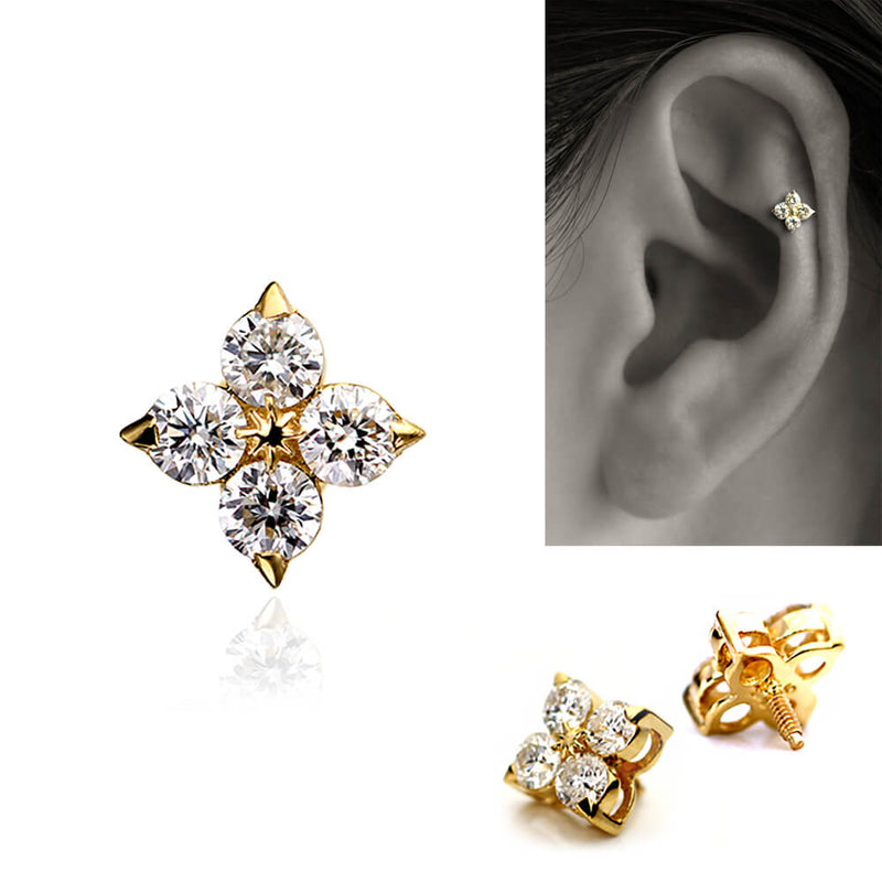 K18/Pt Diamond Star