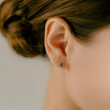 K18 Colored Stone Oval