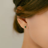 K18 Colored Stone Oval