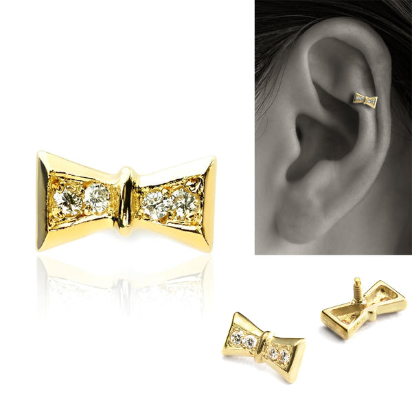 K18 Diamond Ribbon
