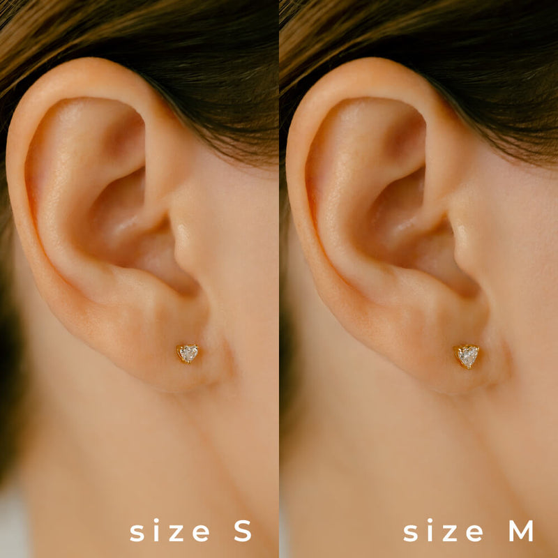 K18/Pt Heartshape Diamond