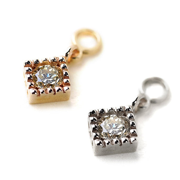 K18YG/K10WG Diamond Mil