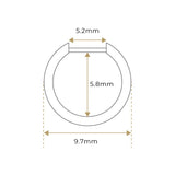 K18 Black Diamond Hoop