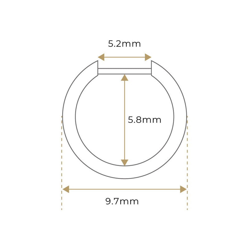 K18 Black Diamond Hoop