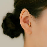 K18 Diamond Hoop
