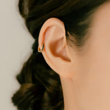K18 Diamond Hoop