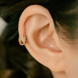 K18 Diamond Hoop