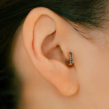 K18 Diamond Hoop